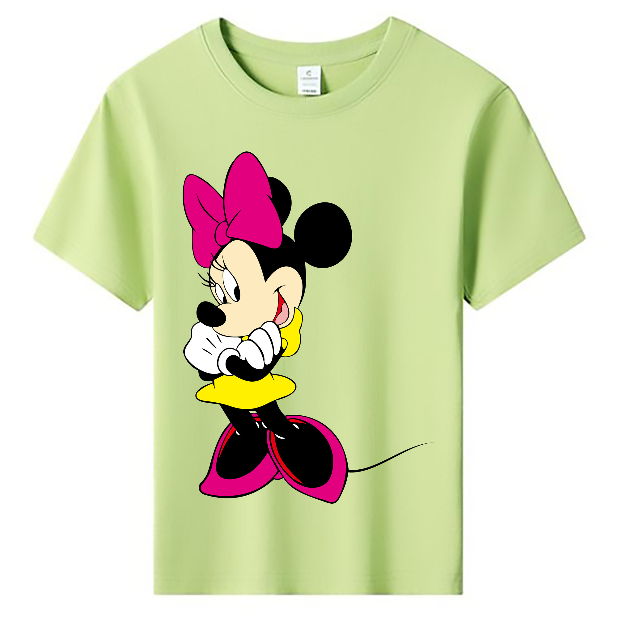 ミッキーマウス Mickey Mouse 綿100％キッズTシャツ（フロントプリント）